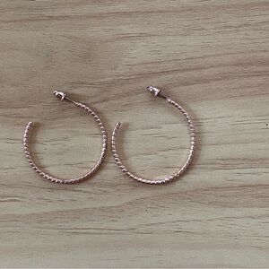 Chic Rose Gold Hoop Earrings